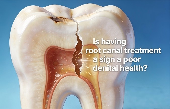 Is having root canal treatment a sign of poor dental health?