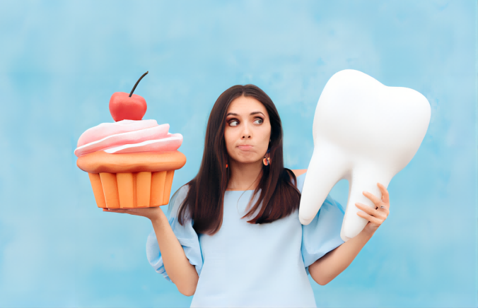 Reveal the relationship that exists between sugar and oral health.