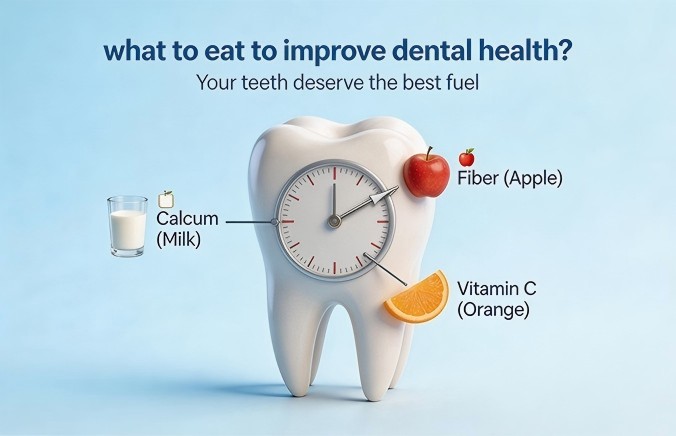 What to eat to improve dental health?