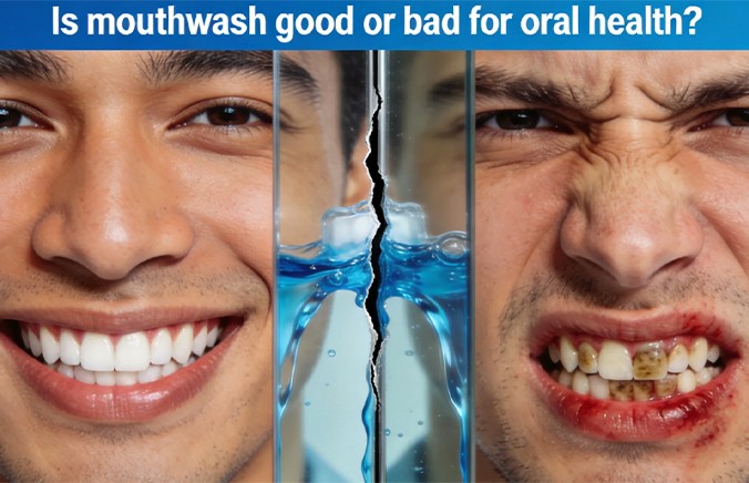 Is mouthwash good or bad for oral health?