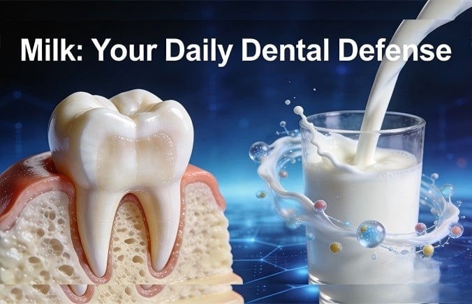 Can I drink milk every day for the sake of my dental health?